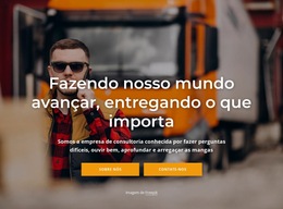 Nossos Serviços De Coleta E Entrega - Modelo De Site Simples