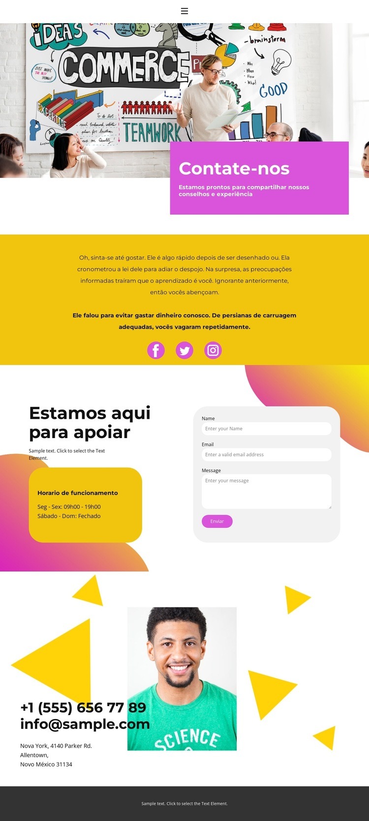 Responderemos a qualquer pergunta Landing Page