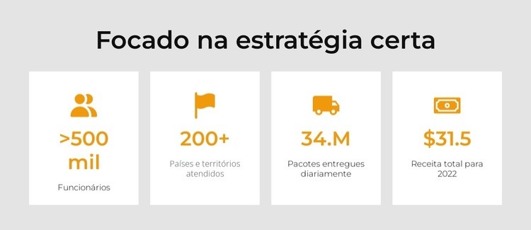 Transporte e logística Landing Page