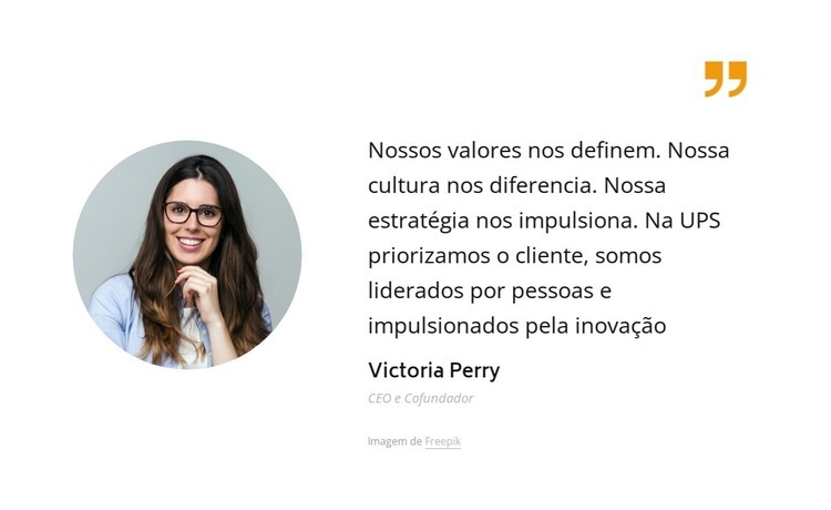 Os valores que impulsionam nossa cultura Landing Page