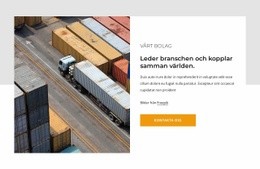 Transport- Och Logistiktjänster - HTML5-Mall