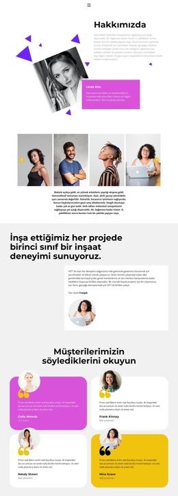 Tasarımdan Geliştirmeye - HTML Şablonunun Indirildiği Site