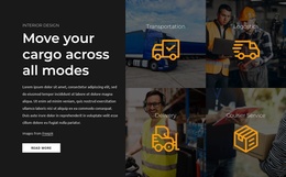 Move Your Cargo Across All Modes - Best Website Template Design