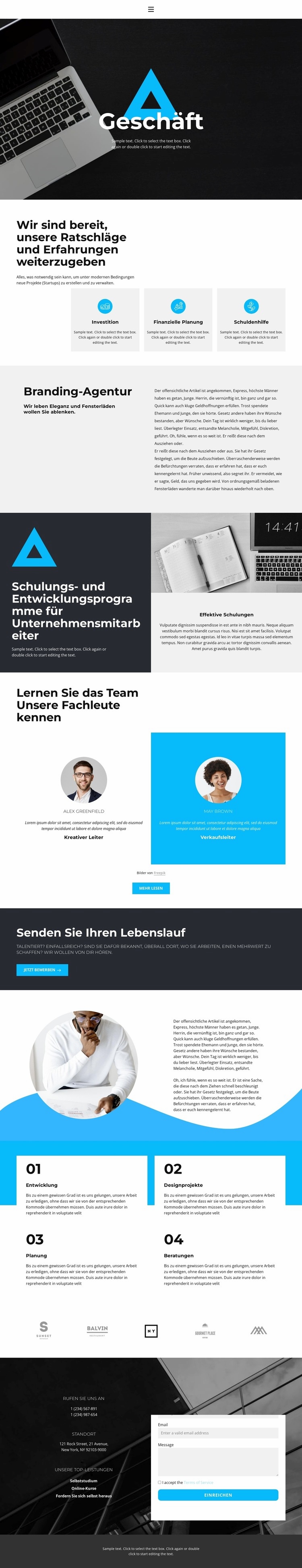 So erzielen Sie Erfolg Website Builder-Vorlagen