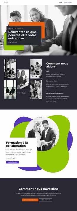 Expérience Et Transformation Numérique - HTML Website Builder