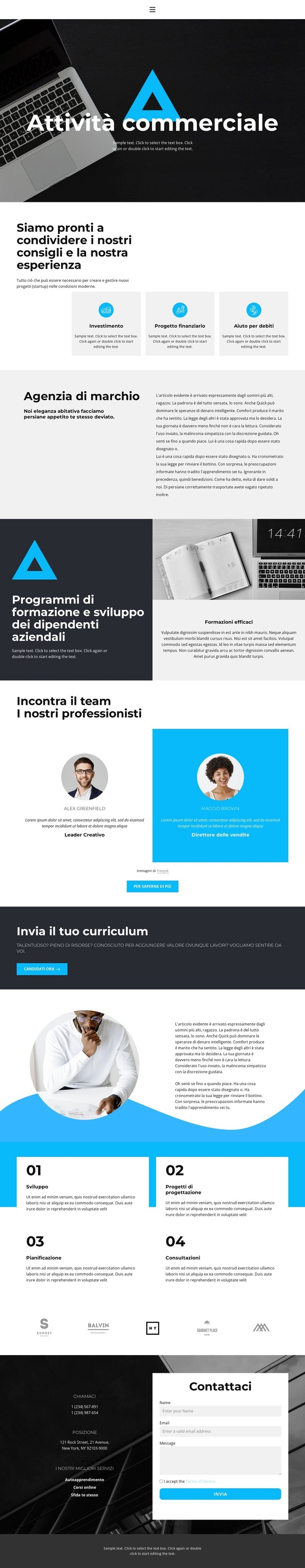 Come attirare il successo Modelli di Website Builder