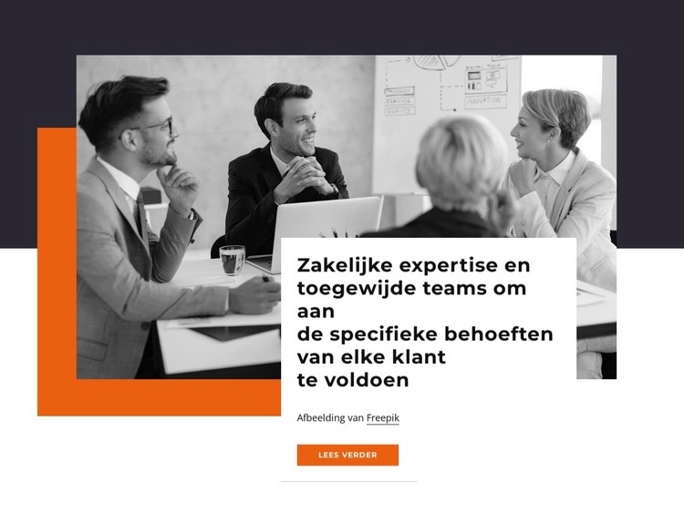 Wij leiden met integriteit door de moeilijke kwesties aan te pakken Html Website Builder