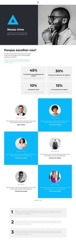 A Equipe Está Focada Em Vencer - Modelo HTML5 Multifuncional
