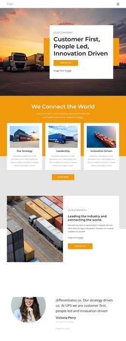 High-Performance Transport Company - Beautiful WordPress Website Builder