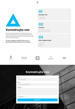 Design Webových Stránek Kontakty Na Kancelář Centra Pro Jakékoli Zařízení