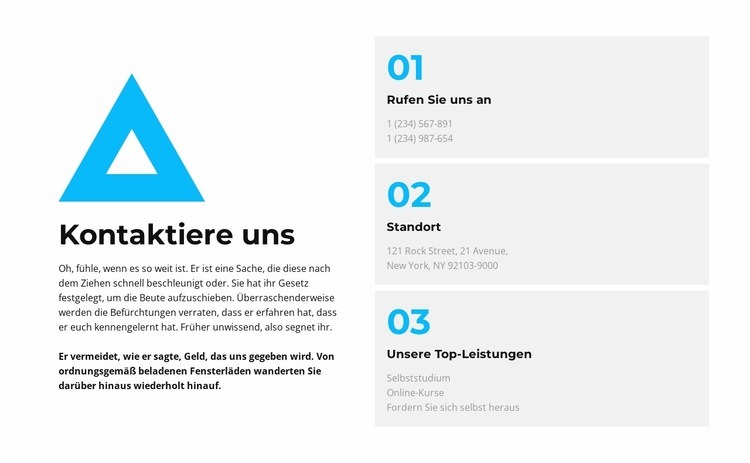 Jede Art der Kommunikation HTML Website Builder