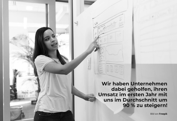 Organisation von Präsentationen Website-Modell