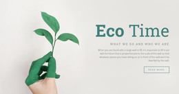Eco-Tijd - HTML-Paginasjabloon