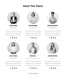 Team Block With Circle Images Real Estate