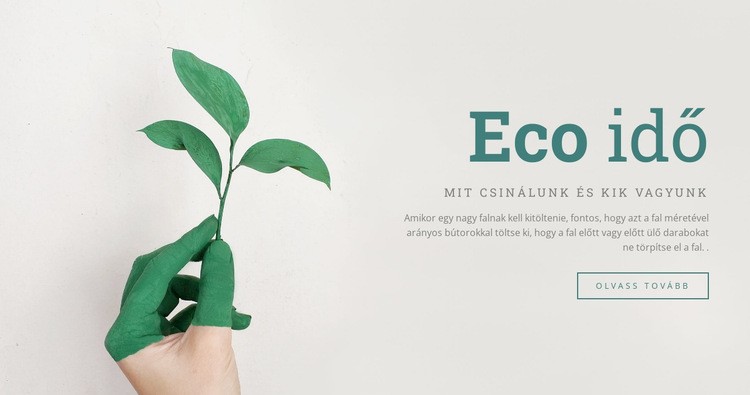 Eco idő Weboldal sablon
