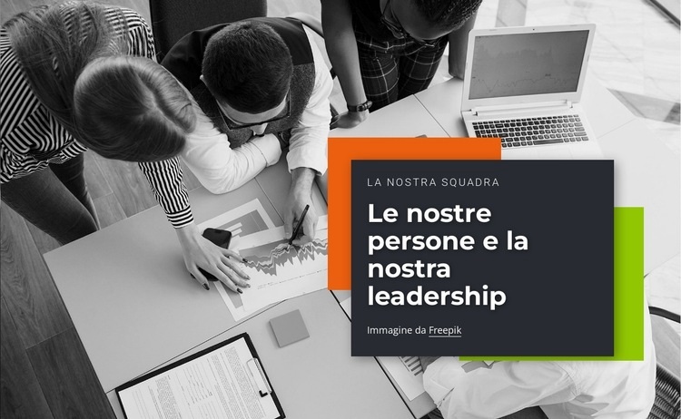 Incontra i nostri leader e gli altri team Pagina di destinazione