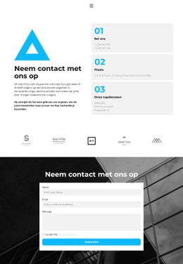 Responsieve HTML5 Voor Contactpersonen Centrumkantoor