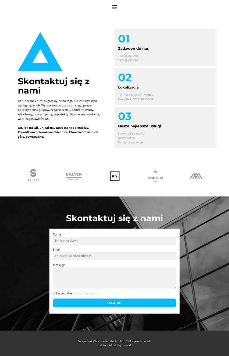 Kontakty z biurem Centrum Projekt strony internetowej