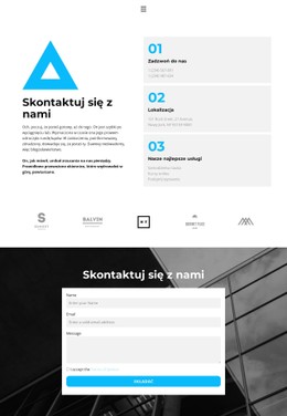 Responsywny HTML5 Dla Kontakty Z Biurem Centrum