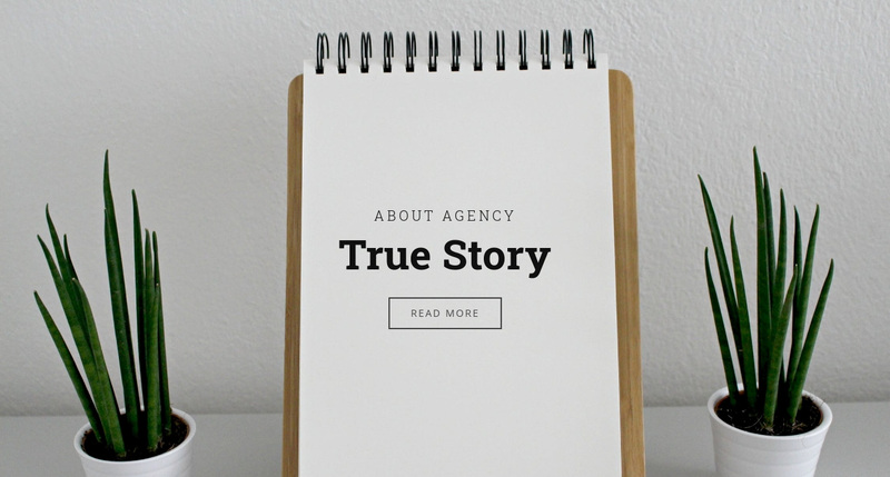 True story about us Squarespace Template Alternative