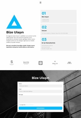 Merkez Ofis Iletişim Bilgileri - Güzel Web Sitesi Modeli