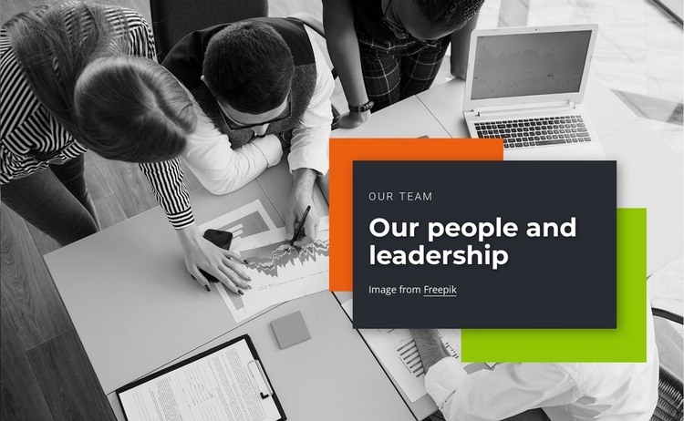 Meet our leaders and other team eCommerce Template