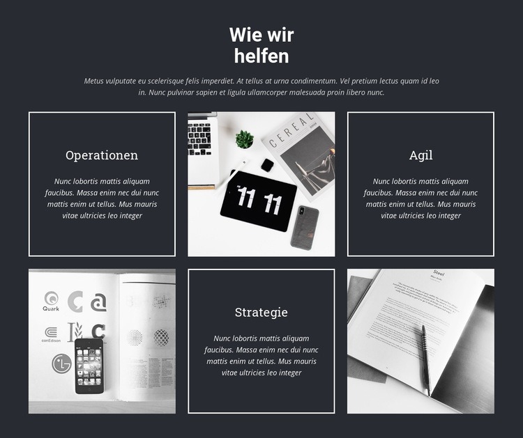 Wir entwickeln Webseiten Website-Modell