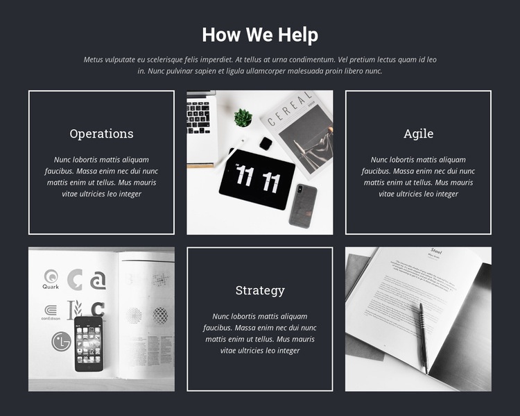 We develop web pages Elementor Template Alternative