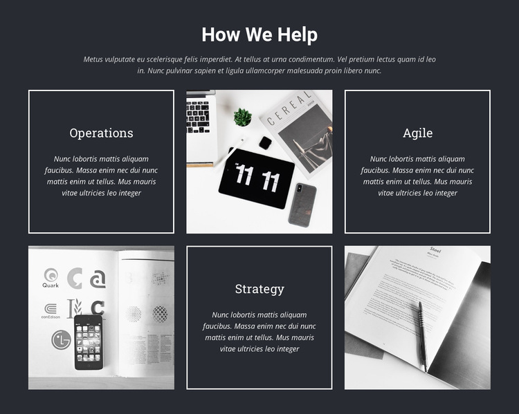 We develop web pages HTML5 Template