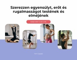 Erősödés, Egyensúly, Erő És Rugalmasság - HTML Oldalsablon