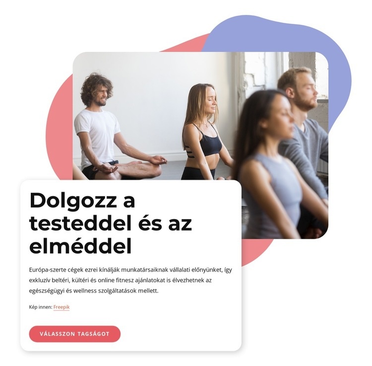 Hatha jóga, vinyasa és Pilates Weboldal sablon