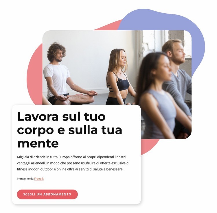 Hatha yoga, vinyasa e pilates Modelli di Website Builder