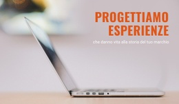 Mockup Del Sito Web Per Agenzia Di Brand Experience