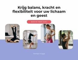 Winst, Balans, Kracht En Flexibiliteit - Drag And Drop HTML Builder