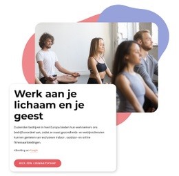 Eén Paginasjabloon Voor Hathayoga, Vinyasa En Pilates