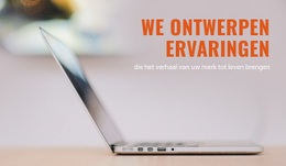 Websitemodel Voor Merkbelevingsbureau