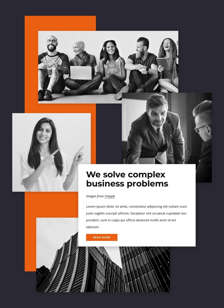IT consulting firm One Page Template