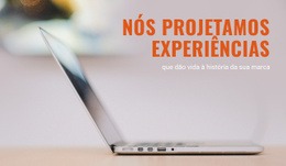 Design De Site Incrível Para Agência De Experiência De Marca