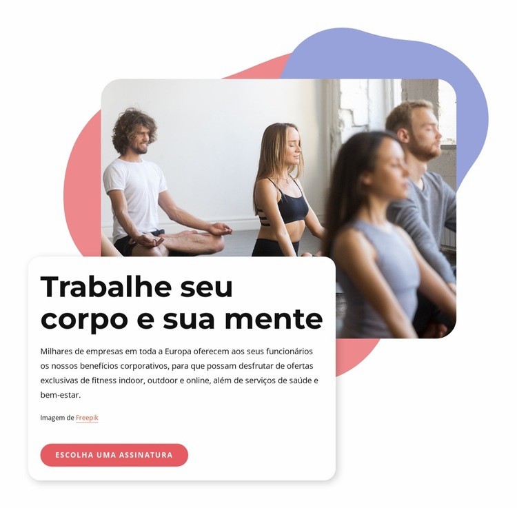 Hatha yoga, vinyasa e Pilates Maquete do site