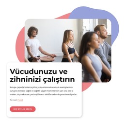 Hatha Yoga, Vinyasa Ve Pilates - HTML Açılış Sayfası