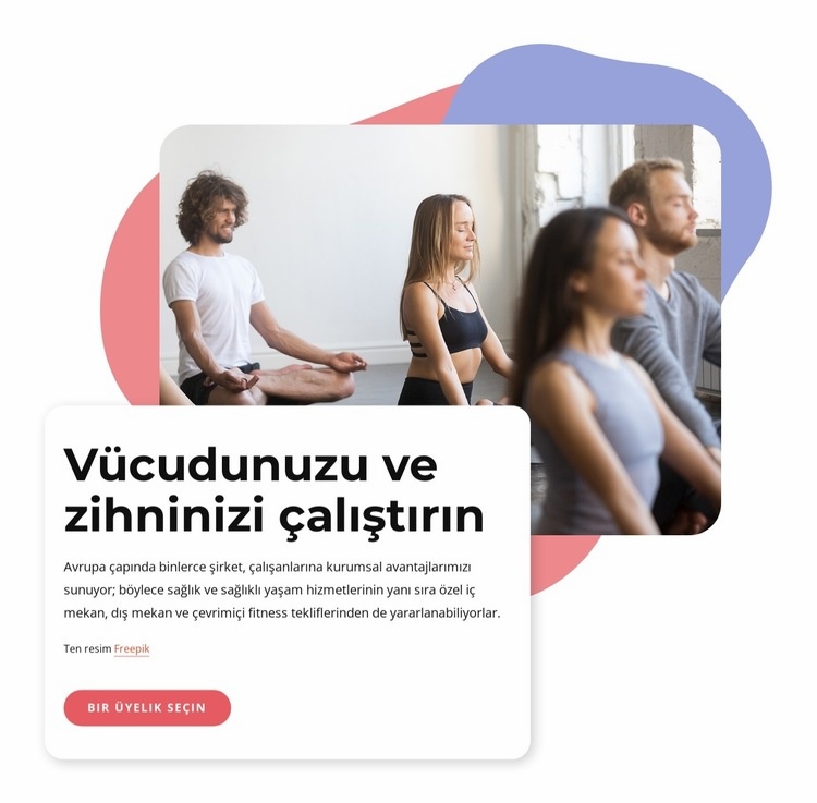 Hatha yoga, vinyasa ve pilates HTML5 Şablonu