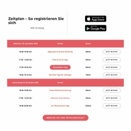 Zeitplan - Ultimatives Website-Design