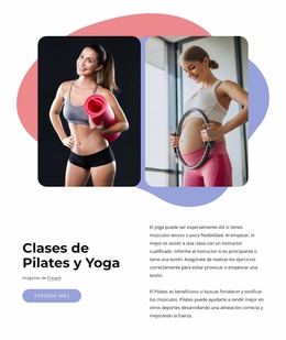 Pilates + Yoga Es Un Estudio Boutique. - Plantilla Joomla Gratuita