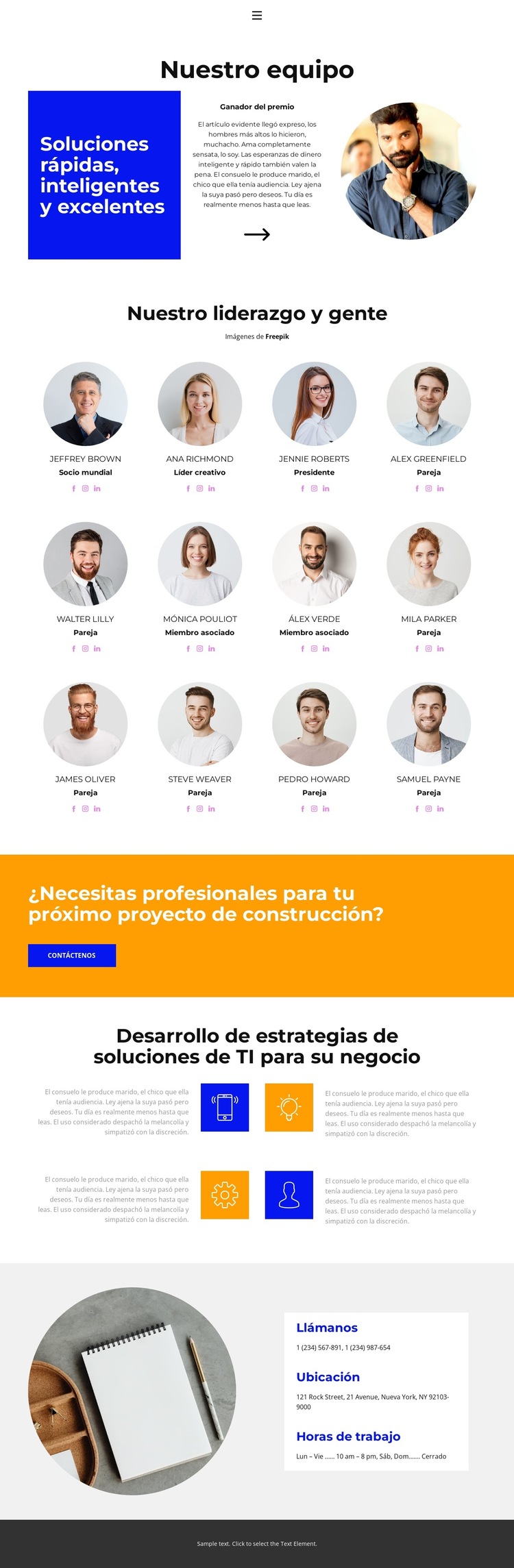 Intercambio de experiencias Plantilla de sitio web