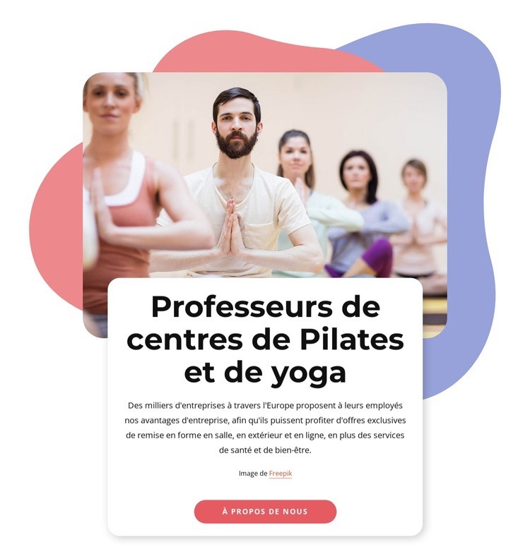 Connectez l'esprit et le corps Conception de site Web