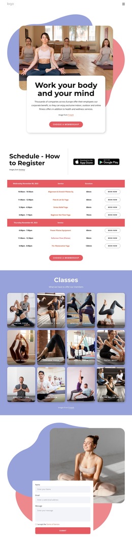 Enjoy Pilates And Yoga - Creative Multipurpose HTML5 Template