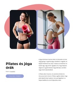 A Pilates + Yoga Egy Butikstúdió - HTML Oldalsablon