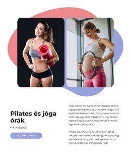 A Pilates + Yoga Egy Butikstúdió – Fantasztikus WordPress Téma