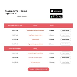 Programma Modello Di Pagina Di Destinazione