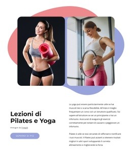Pilates + Yoga È Uno Studio Boutique Modello Web